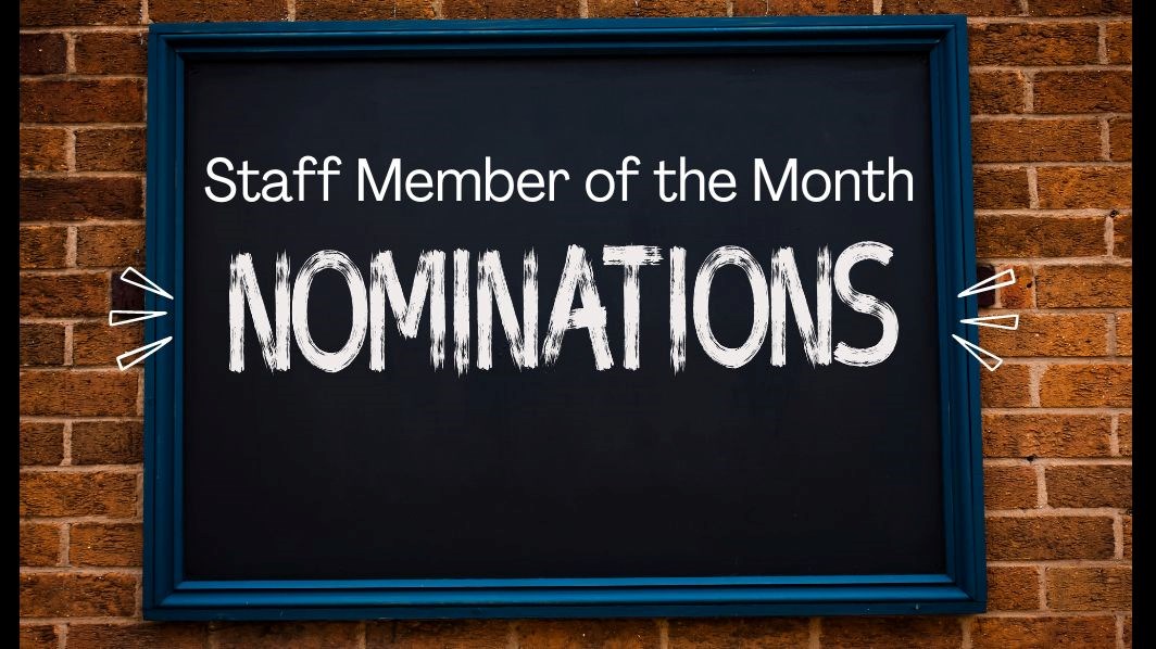 Staff member of the month nomination